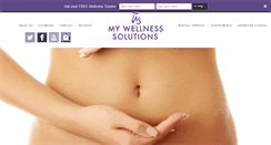 Desktop Screenshot of mywellnesssolutions.com