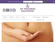 Tablet Screenshot of mywellnesssolutions.com